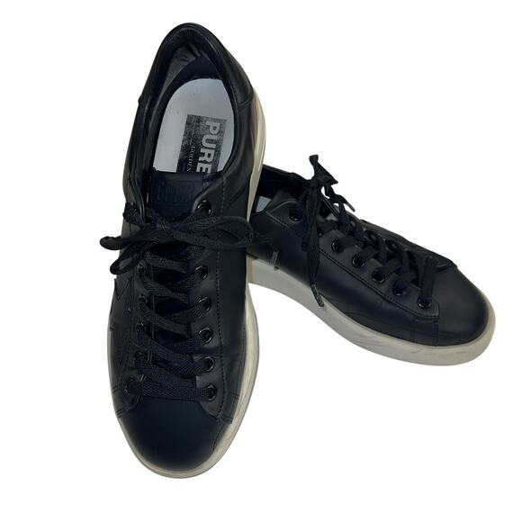 Golden Goose Purestar Black Low Top Sneakers Size 38 (Womens 8) See Description - Picture 15 of 16
